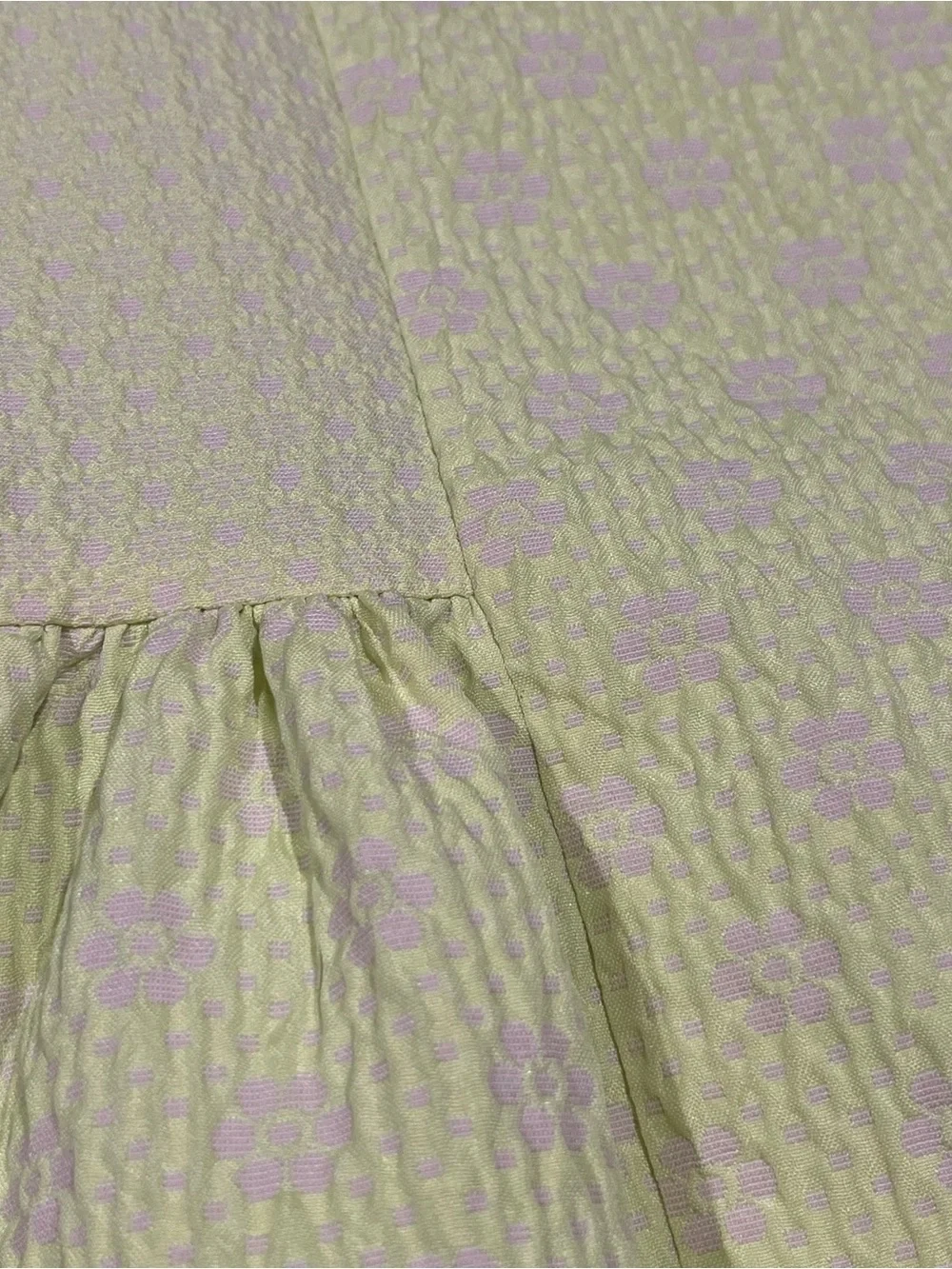 Cat & Jack neon lime sleeveless textured dress, Sz 6
